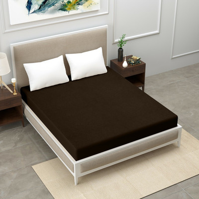 Kana Enterprises Fitted King Size Breathable, Stretchable, Waterproof Mattress Cover(Brown)