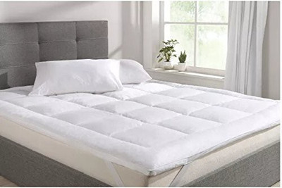 EVERDECOR Mattress Topper King Size Mattress Cover(White)