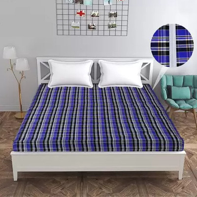 KS ENTERPRISES Zippered King Size Breathable Mattress Cover(Blue)