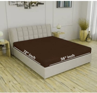 Furnifox Fitted Single Size Waterproof Mattress Cover(Brown)