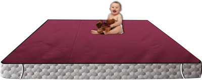 AG Creations Elastic Strap Queen Size Waterproof Mattress Cover(Maroon)
