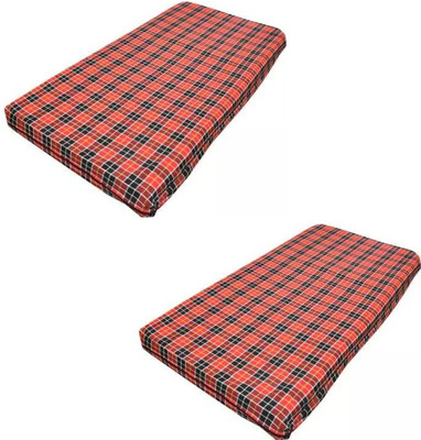 shividecor Zippered Double Size Mattress Cover(Red)