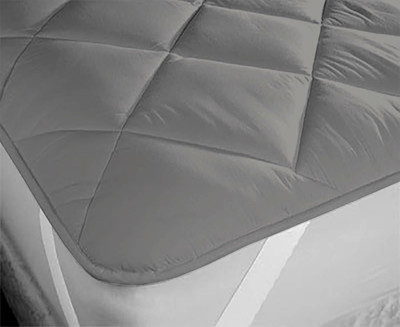 TUNDWAL'S Elastic Strap Single Size Breathable, Stretchable, Waterproof Mattress Cover(Grey)
