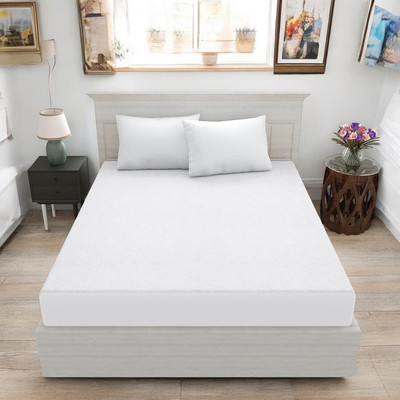 Luxurious Life Elastic Strap Single Size Mattress Cover(White)