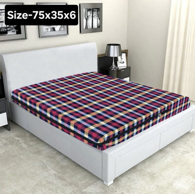 Covet covers Zippered Single Size Breathable, Stretchable Mattress Cover(Multicolor)