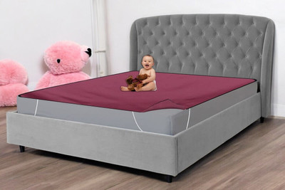 HomeStore-YEP Fitted King Size Waterproof Mattress Cover(Maroon)