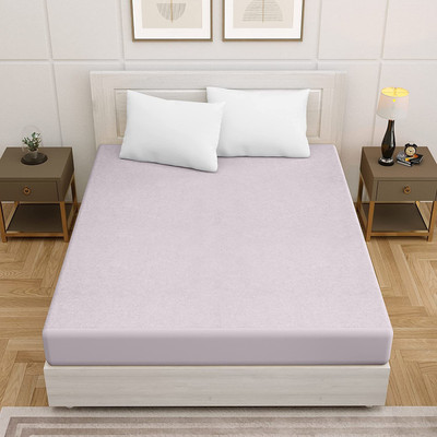 ITAJ Fitted King Size Breathable, Stretchable, Waterproof Mattress Cover(Grey)