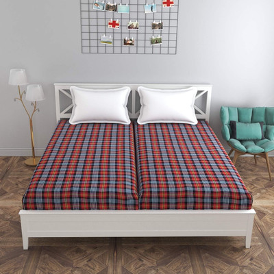 HouseOfCommon Zippered Double Size Breathable, Stretchable Mattress Cover(Multicolor)