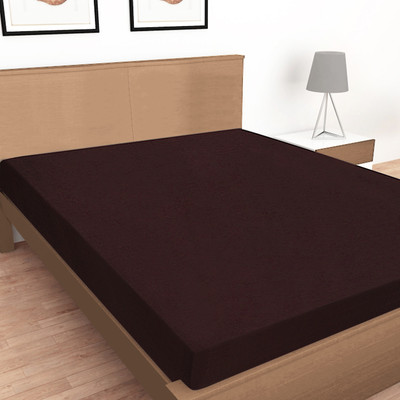 takiyawala Elastic Strap Single Size Waterproof Mattress Cover(Brown)