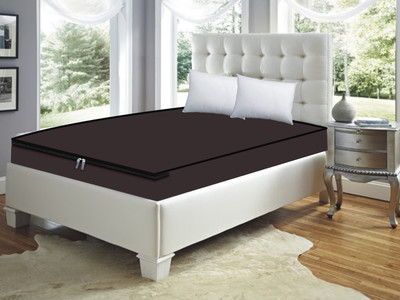 MeandMe King Size Zippered Terry Cotton Breathable, Stretchable, Waterproof Mattress Cover(Brown)