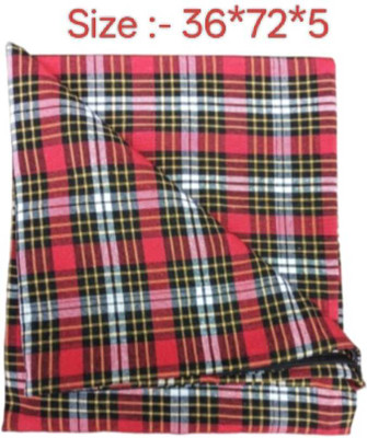 FLORAHANDLOOM Zippered Double Size Breathable Mattress Cover(Red)