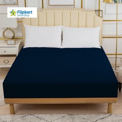 Flipkart SmartBuy Fitted Single Size Waterproof Mattress Cover(Blue)