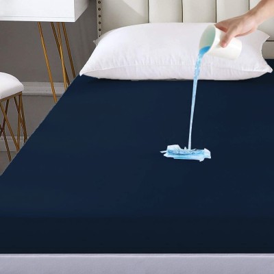RELEIFE Fitted Single Size Waterproof Mattress Cover(Blue)