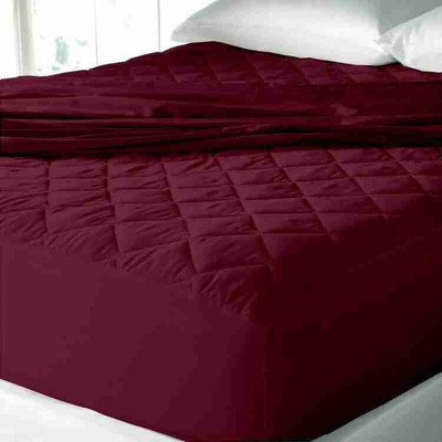 Texlux Fitted King Size Breathable, Stretchable, Waterproof Mattress Cover(Maroon)
