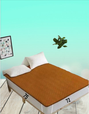 Khatu Shyam textiles Elastic Strap King Size Breathable, Waterproof Mattress Cover(Beige)
