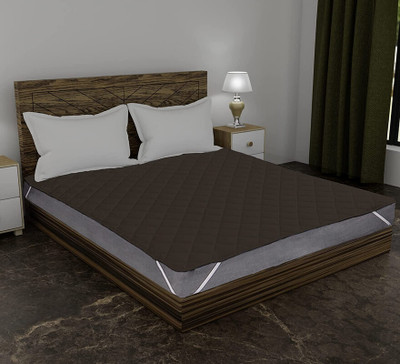 Relaxfeel Elastic Strap Single Size Stretchable, Waterproof Mattress Cover(Brown)