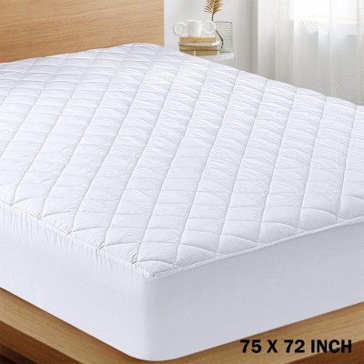 ADBENI HOME Fitted Queen Size Waterproof Mattress Cover(White)