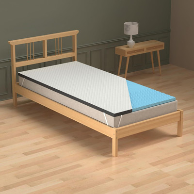 MY ARMOR Mattress Topper Single Size Breathable, Waterproof Mattress Cover(White)