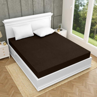 Nanki's Fitted King Size Waterproof Mattress Cover(Brown)