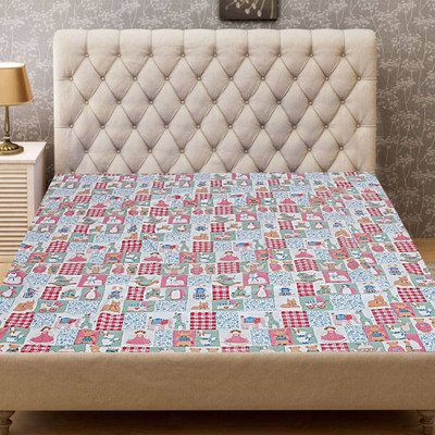 KUBER INDUSTRIES Fitted Single Size Waterproof Mattress Cover(Multicolor)