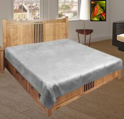 SHAVIN Mattress Topper Double Size Waterproof Mattress Cover(Silver)