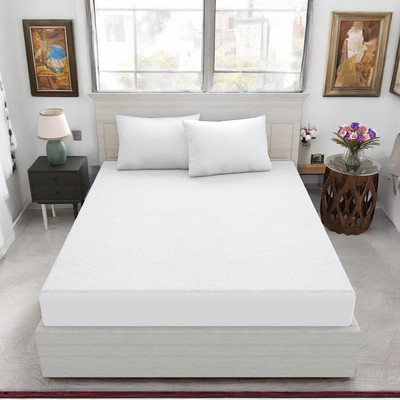 Luxurious Life Elastic Strap Single Size Mattress Cover(White)