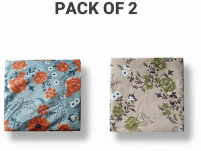 Gudheniya Enterprises King Size Elastic Strap Polycotton Waterproof Mattress Cover(Beige, Blue)