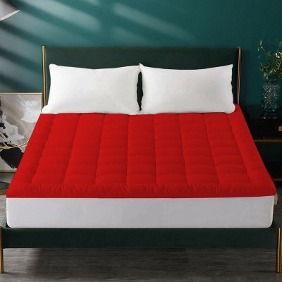 EVOL Mattress Topper Single Size Mattress Cover(Red)