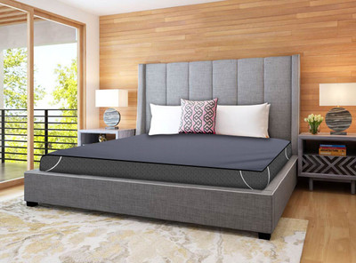 AG Creations Elastic Strap King Size Waterproof Mattress Cover(Grey)