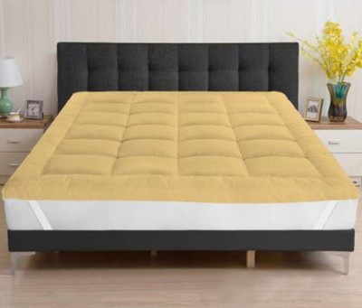 Linenovation Mattress Topper Single Size Breathable Mattress Cover(Beige)