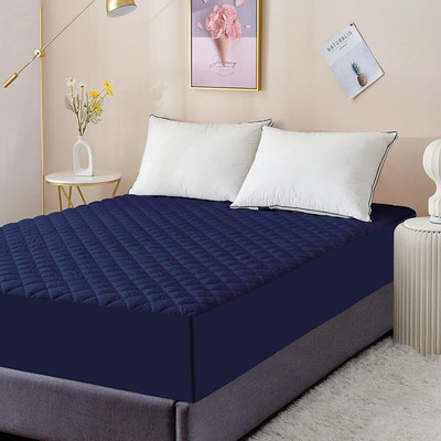 Comfowell Fitted Single Size Waterproof Mattress Cover(Black)