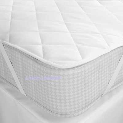Linenovation Elastic Strap Queen Size Waterproof Mattress Cover(White)