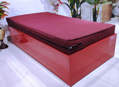 ABHIKRAM Zippered Single Size Mattress Cover(Red)