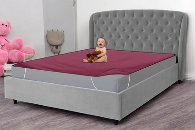 HomeStore-YEP Fitted King Size Waterproof Mattress Cover(Maroon)