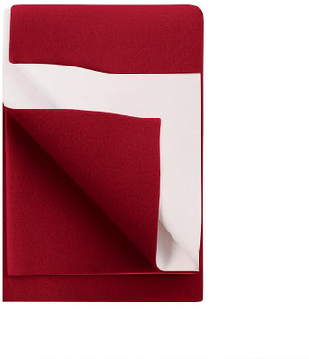 VHH Mattress Topper Double Size Waterproof Mattress Cover(Maroon)