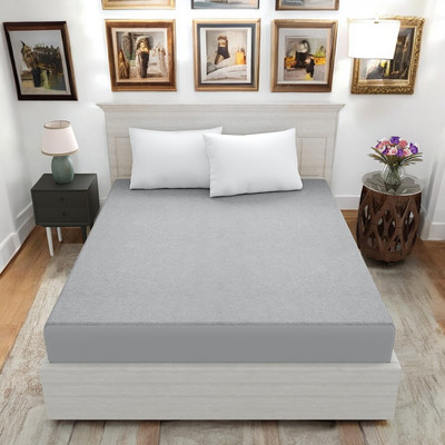Luxurious Life Elastic Strap Single Size Mattress Cover(Grey)