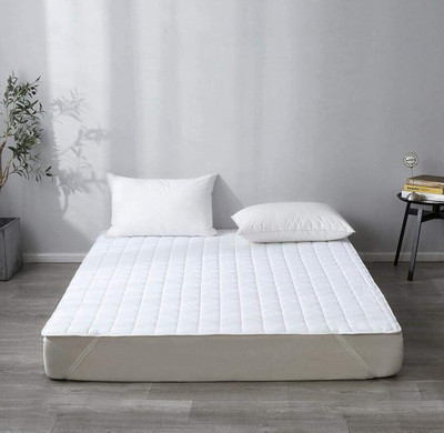 RRC Elastic Strap Queen Size Breathable, Waterproof Mattress Cover(White)