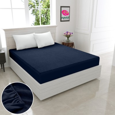Apala Fitted King Size Waterproof Mattress Cover(Blue)