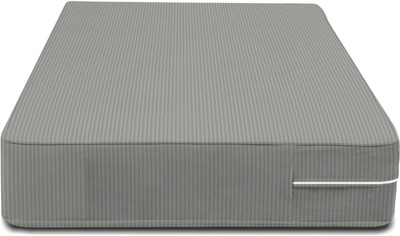 BSB HOME Zippered Double Size Breathable Mattress Cover(Grey)