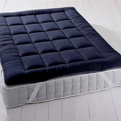 Texlux Mattress Topper King Size Breathable, Stretchable, Waterproof Mattress Cover(Blue)