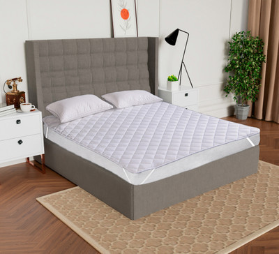 Flipkart SmartBuy Elastic Strap King Size Breathable, Waterproof Mattress Cover(White)