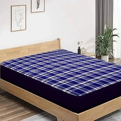 Mistik Zippered Single Size Breathable Mattress Cover(Blue)