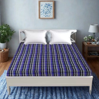 Mistik Zippered Single Size Breathable Mattress Cover(Blue)
