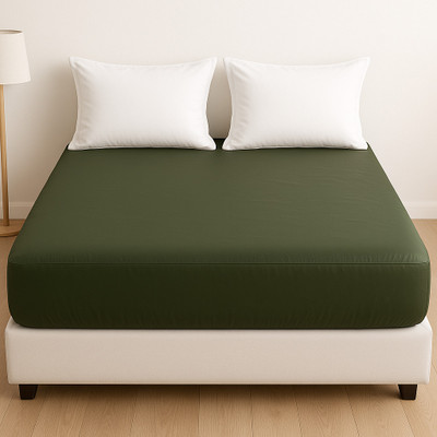 Koverd Zippered Single Size Waterproof Mattress Cover(Green)