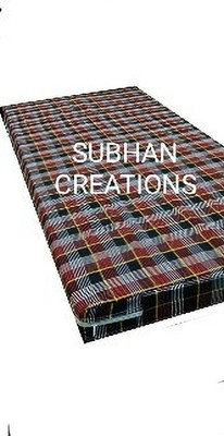 Subhan creations Zippered Single Size Mattress Cover(Brown)