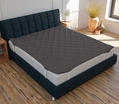Relaxfeel Elastic Strap Single Size Stretchable, Waterproof Mattress Cover(Grey)