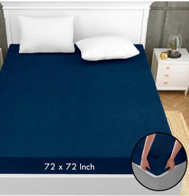 Rogers Elastic Strap Double Size Waterproof Mattress Cover(Beige)