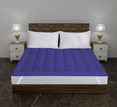 Comfowell Mattress Topper Single Size Stretchable, Waterproof Mattress Cover(Blue)