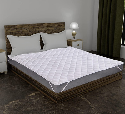 Relaxfeel Elastic Strap Single Size Stretchable, Waterproof Mattress Cover(White)