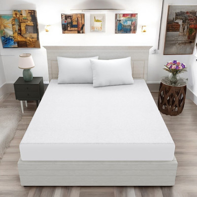 Luxurious Life Elastic Strap Single Size Mattress Cover(White)